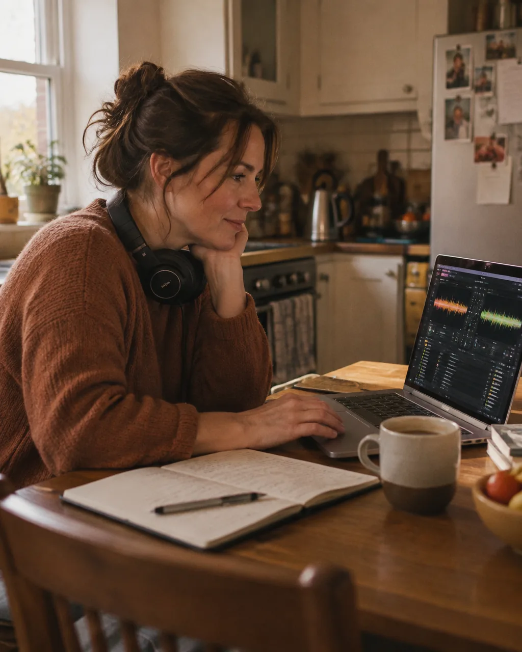 Learning to DJ at the kitchen table, laptop and headphones
